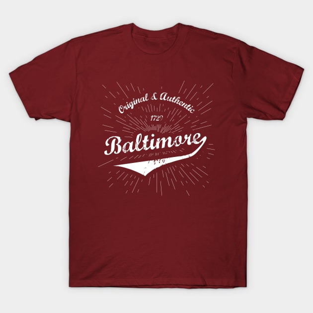 Original Baltimore, MD Shirt T-Shirt by Teevolution